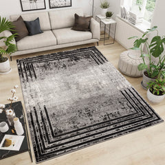 Argon 802 Area Rug Black/Grey