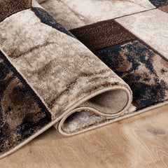 Argon 292 Area Rug Navy/D.Beige