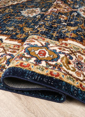 Mongolia 2987A Area Rug Navy/Navy