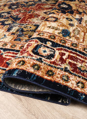 Mongolia 6083B Area Rug Navy/Navy