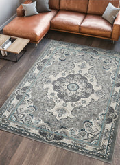 Hereke 470 Area Rug Grey