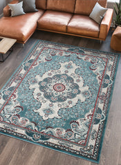 Hereke 470 Area Rug Blue
