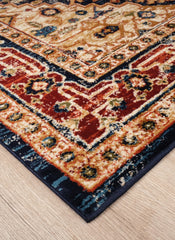 Mongolia 6083B Area Rug Navy/Navy