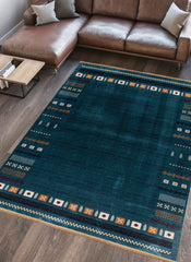 Kandahar B744A Area Rug Blue