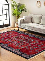 Kandahar E927A Area Rug Red