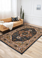 Mongolia 2987A Area Rug Navy/Navy