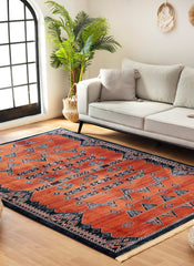 Kandahar E927A Area Rug Rose