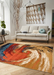 Mongolia 6461A Area Rug Red/Red