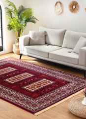 Kandahar E851B Area Rug Red