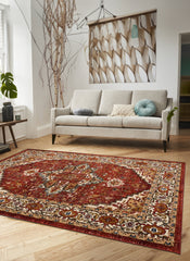 Mongolia 2987A Area Rug Red/Red
