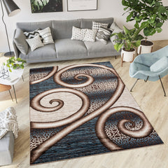 Argon 8659 Area Rug Navy/D.Beige