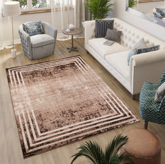 Argon 802 Area Rug L.Brown/L.Brown