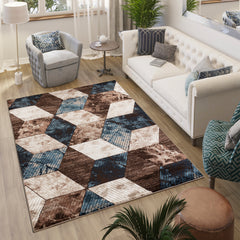 Argon 896 Area Rug Beige/Navy