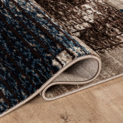 Argon 294 Area Rug Navy/D.Beige