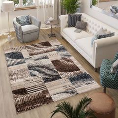Argon 294 Area Rug Navy/D.Beige
