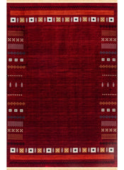 Kandahar B744A Area Rug Red