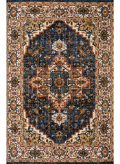 Mongolia 2987A Area Rug Navy/Navy