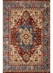 Mongolia 6083B Area Rug Red/Red
