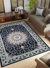 Hereke 478 Area Rug Navy