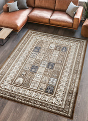 Hereke 4763 Area Rug Brown