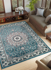 Hereke 478 Area Rug Blue