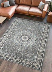 Hereke 478 Area Rug Grey