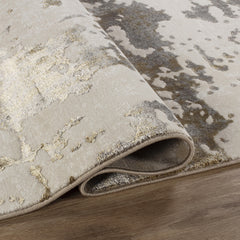 Viana 6011 Area Rug White/Gold