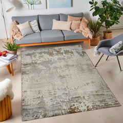 Viana 6011 Area Rug White/Gold