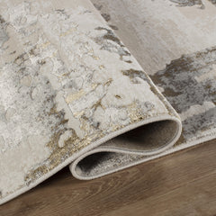Viana 6015 Area Rug White/Gold