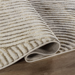 Viana 6181 Area Rug White/Gold