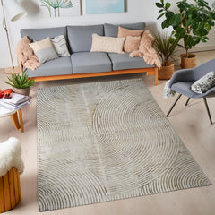 Viana 6181 Area Rug White/Gold
