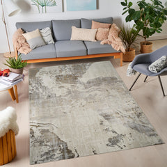 Viana 6330 Area Rug White/Gold