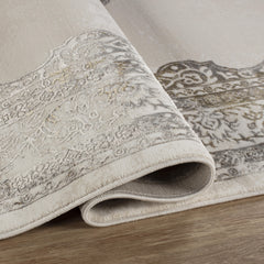 Viana 6341 Area Rug White/Gold