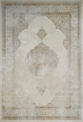 Viana 6341 Area Rug White/Gold