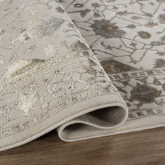 Viana 6344 Area Rug White/Gold