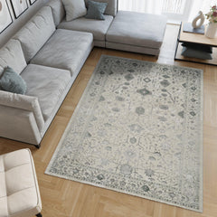Viana 6344 Area Rug White/Green