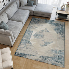 Viana 6772 Area Rug White/Blue