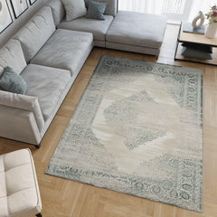 Viana 6772 Area Rug White/Green