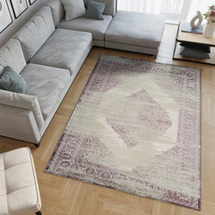 Viana 6772 Area Rug White/Lilac