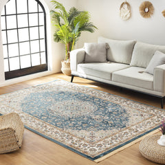 Sultan A019G Area Rug Blue/Cream