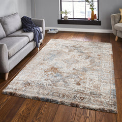 Cornelia A859B Area Rug Orange/Cream