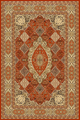 Royal Living 2602G Area Rug Rose/Cream