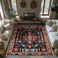 Great West Area Rug SW-H5271 D.Brown Rose