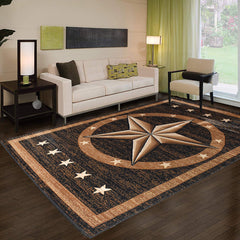 Great West Area Rug TS-5220 Black/Brown