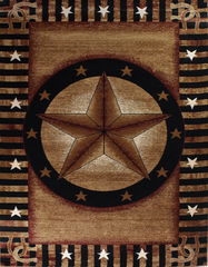 Great West Area Rug TS-H5283 Black Brown