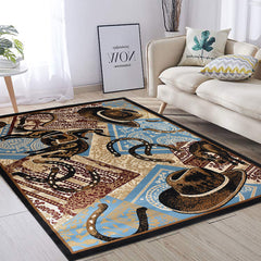 Great West Area Rug WRGLR-H10010 Rose Blue Beige