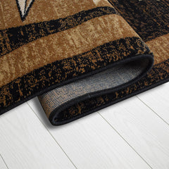 Great West Area Rug TS-5220 Black/Brown