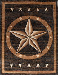 Great West Area Rug TS-5220 Black/Brown