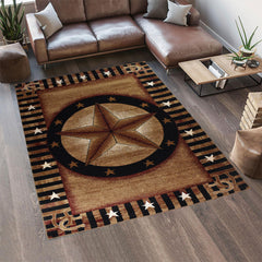 Great West Area Rug TS-H5283 Black Brown