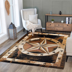 Great West Area Rug TS-H5286 Black Brown